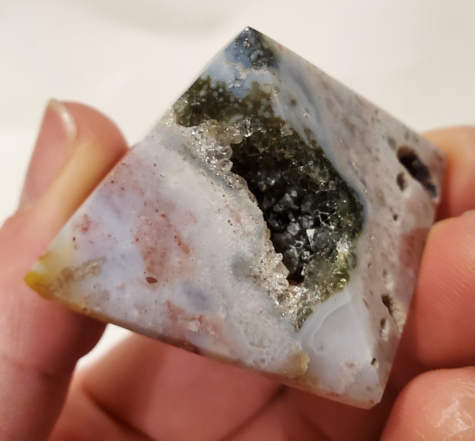 Ocean Jasper Pyramid, Madagascar