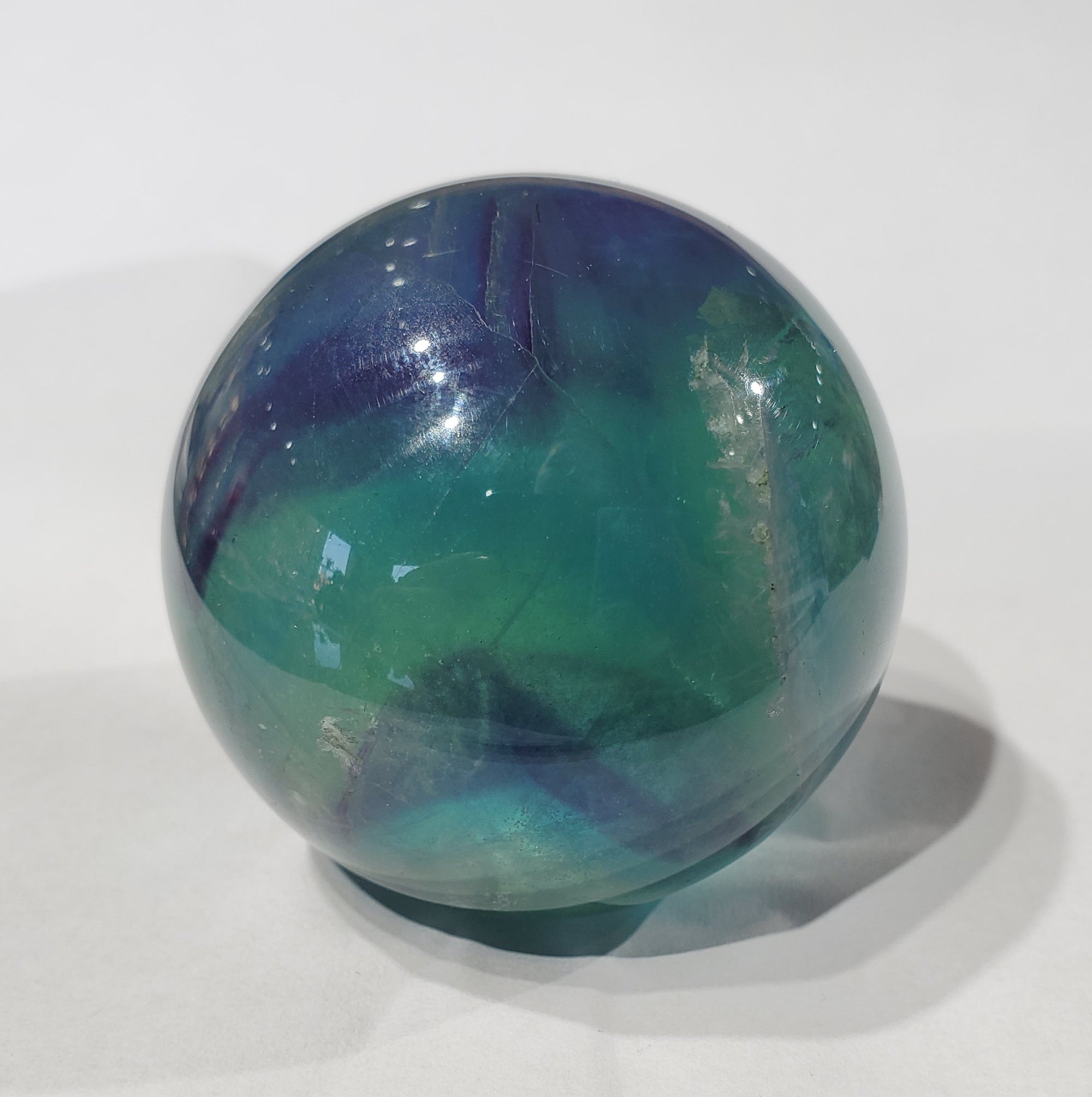 Rainbow Fluorite Sphere, China
