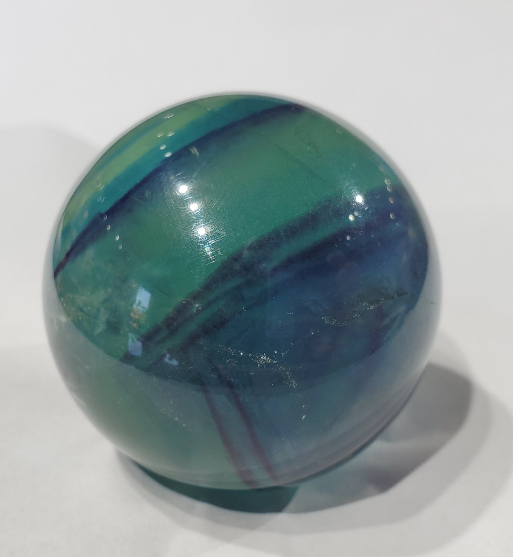 Rainbow Fluorite Sphere, China