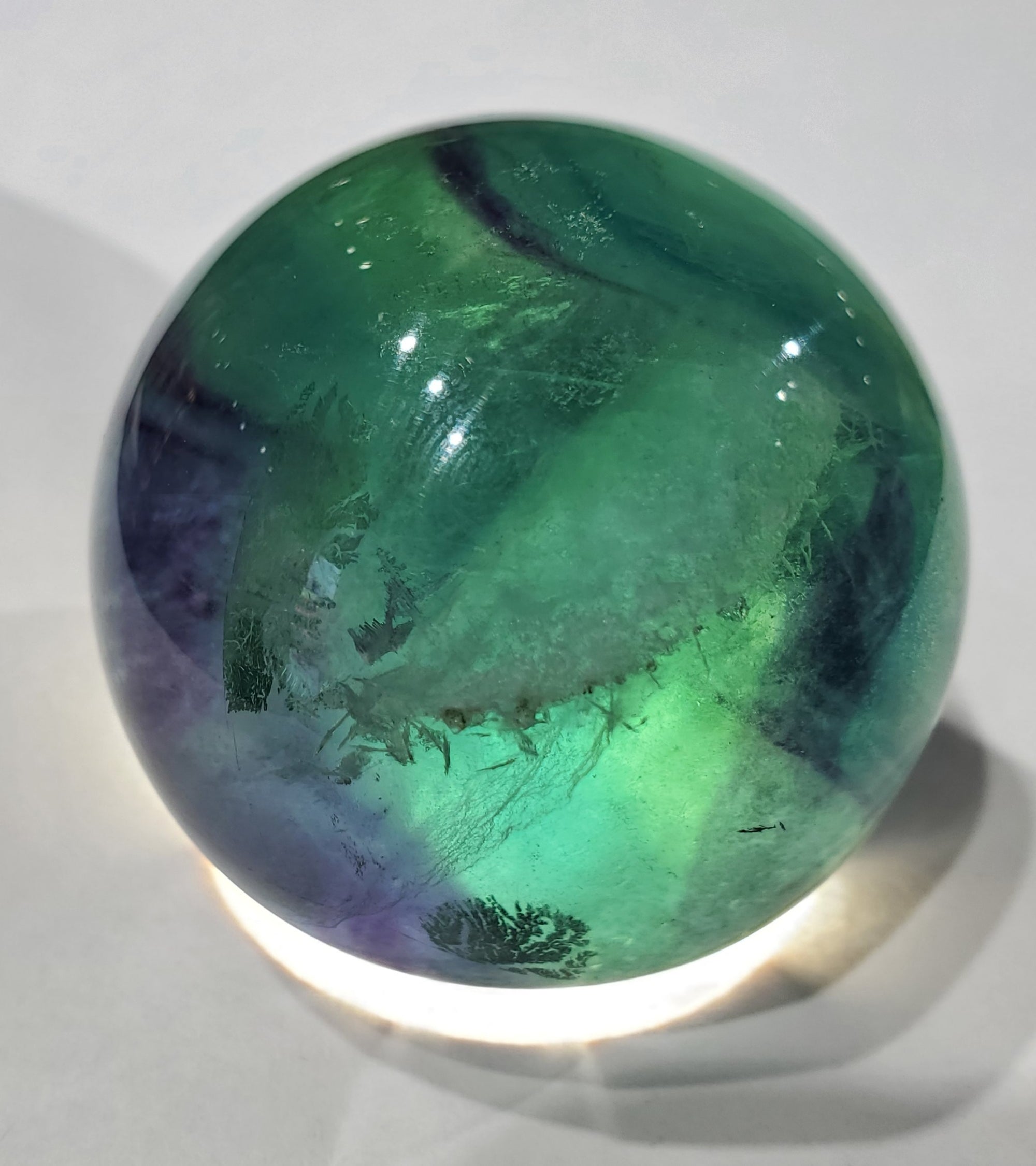Rainbow Fluorite Sphere, China