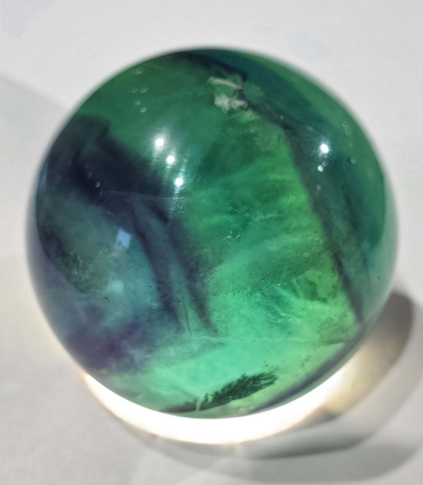 Rainbow Fluorite Sphere, China