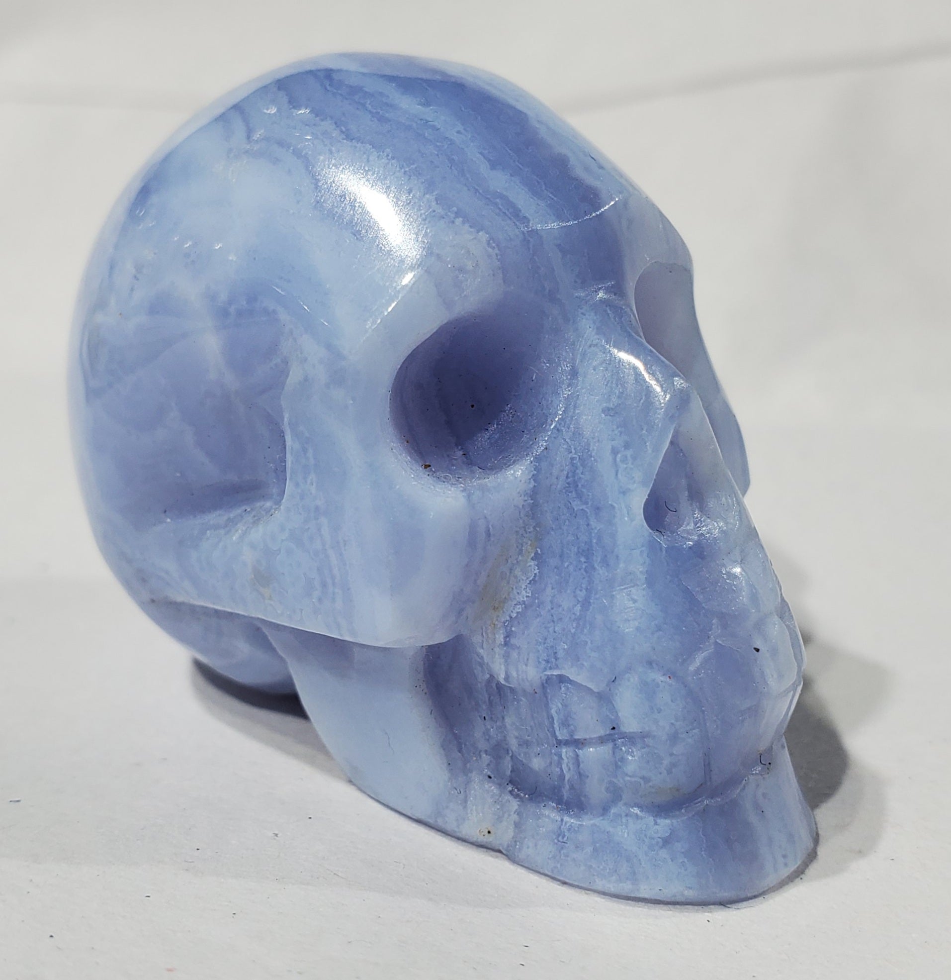 Blue Lace Agate Skull, Indonesia