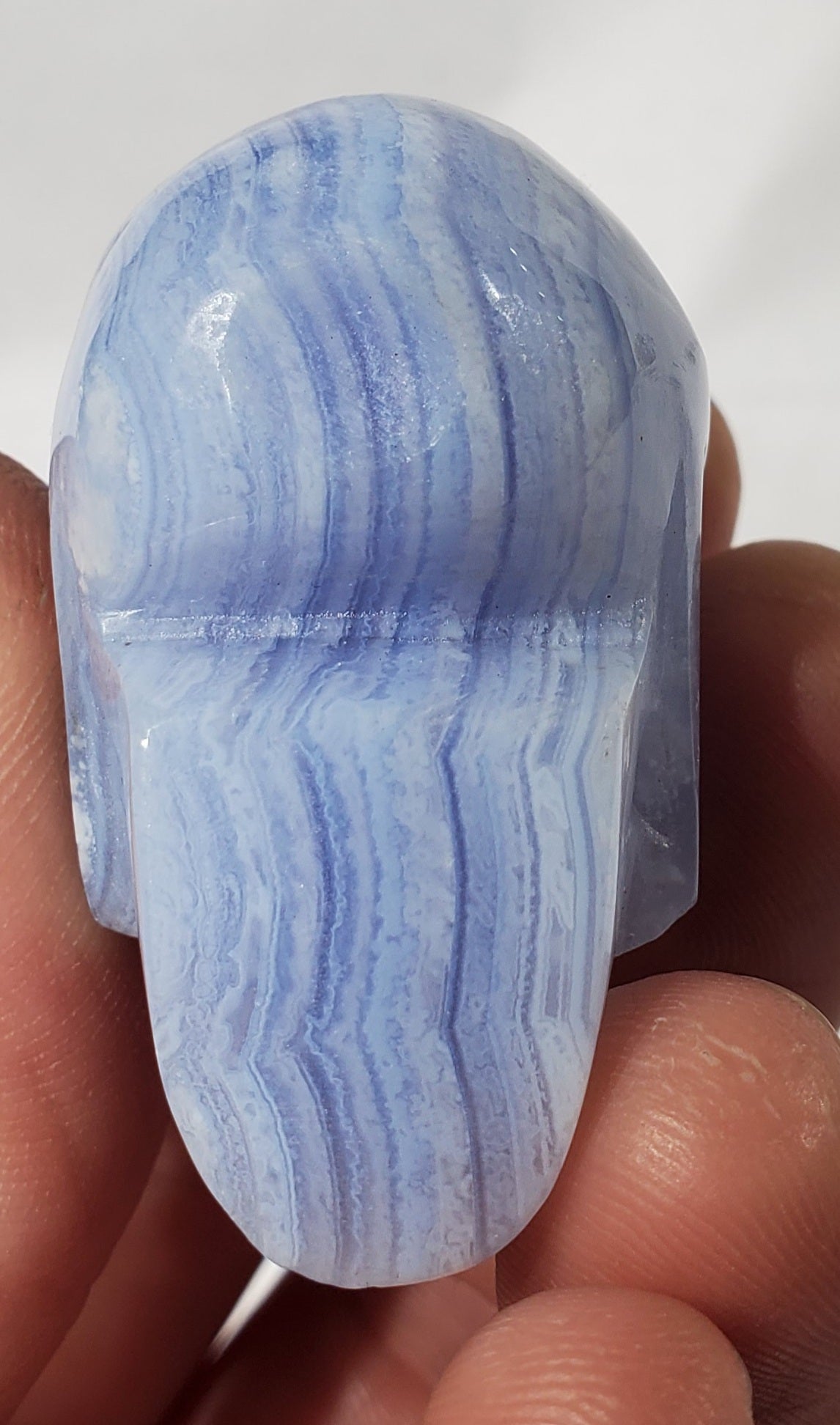 Blue Lace Agate Skull, Indonesia