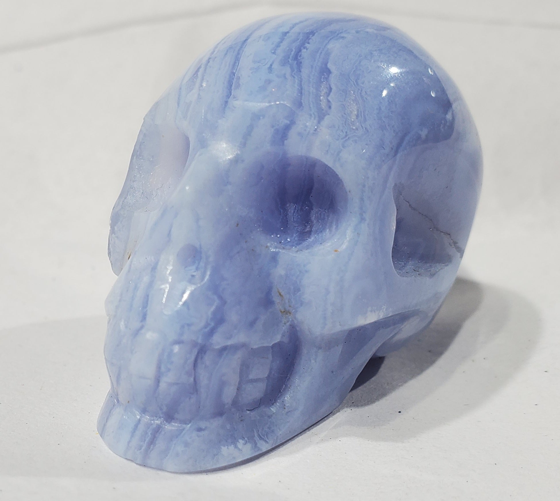 Blue Lace Agate Skull, Indonesia