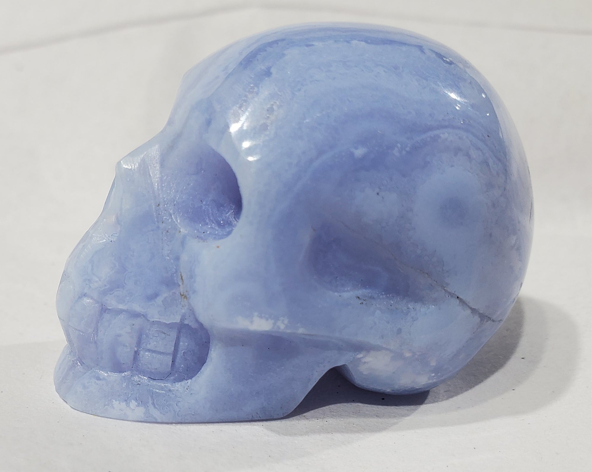 Blue Lace Agate Skull, Indonesia