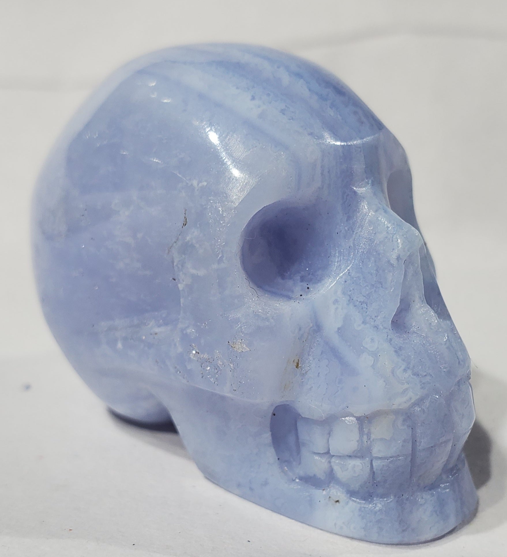 Blue Lace Agate Skull, Indonesia