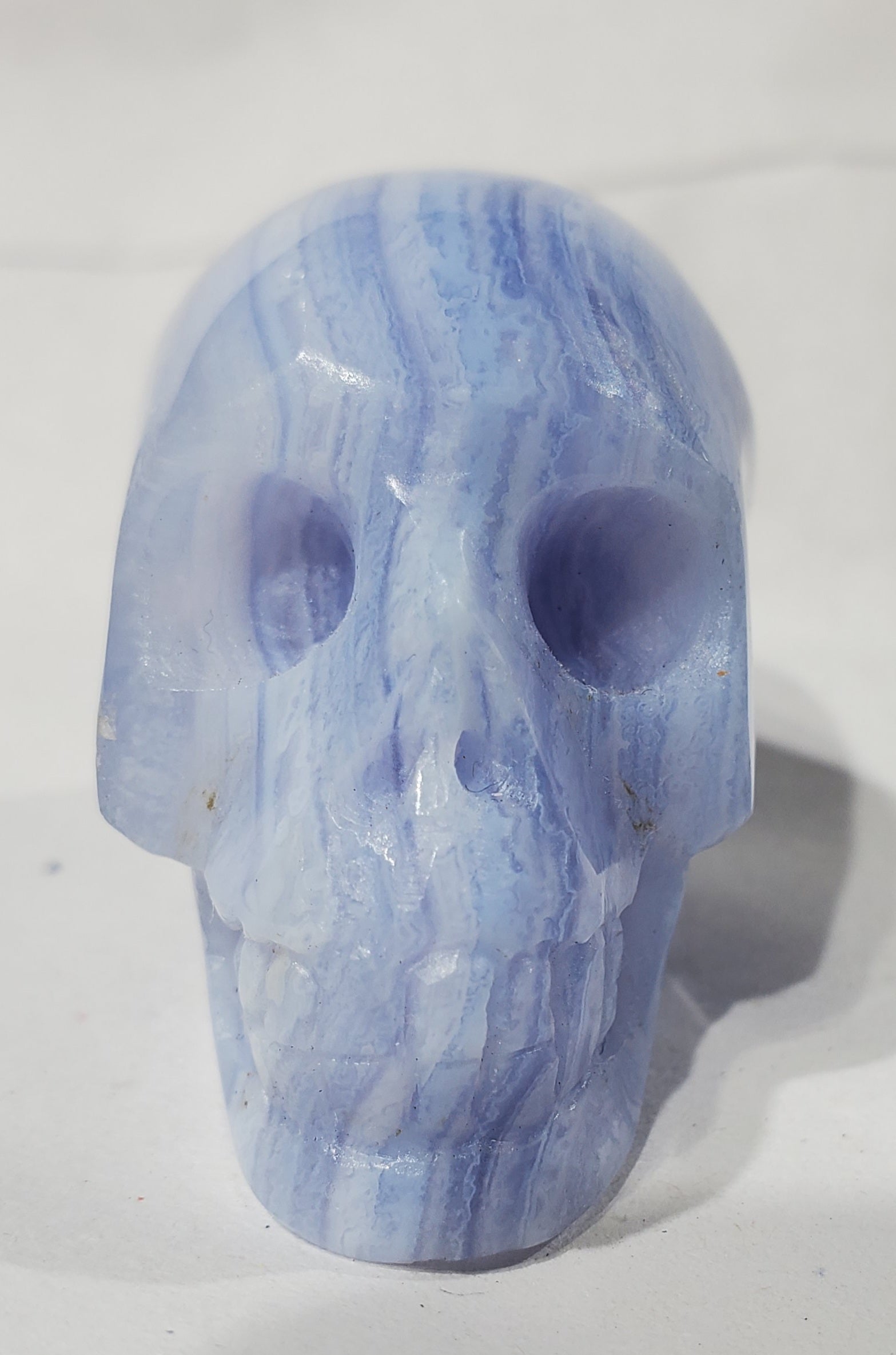 Blue Lace Agate Skull, Indonesia