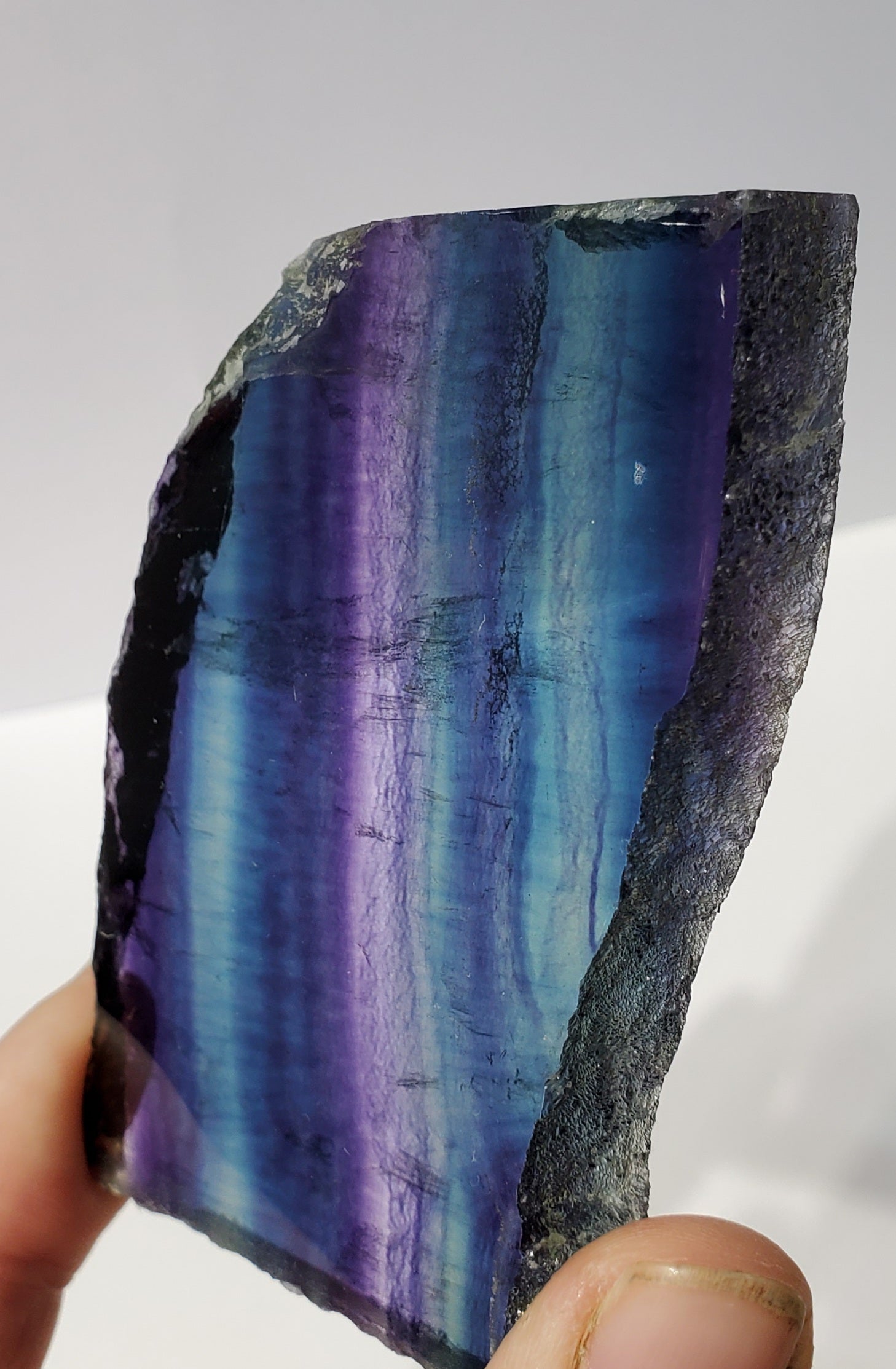 Rainbow Fluorite Slab, China