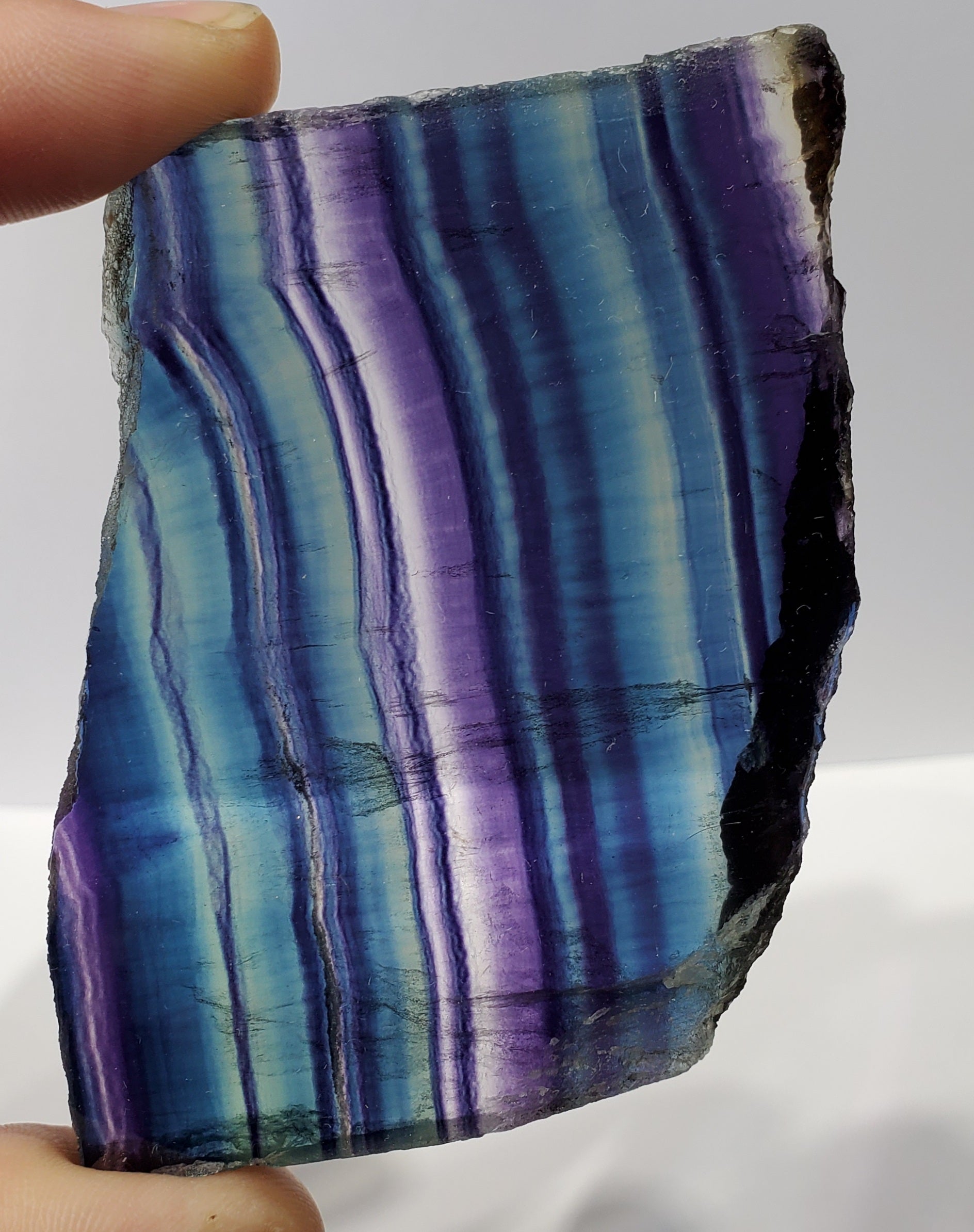 Rainbow Fluorite Slab, China