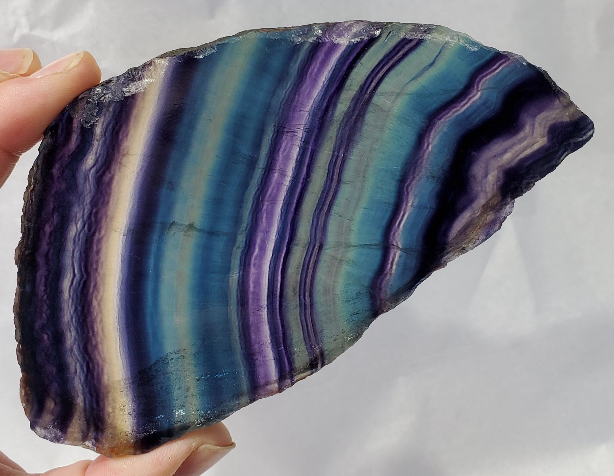 Rainbow Fluorite Slab, China