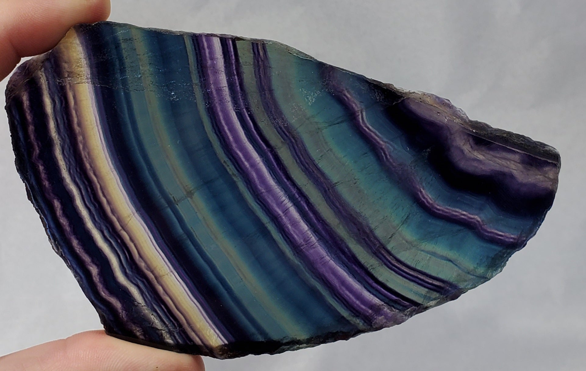 Rainbow Fluorite Slab, China