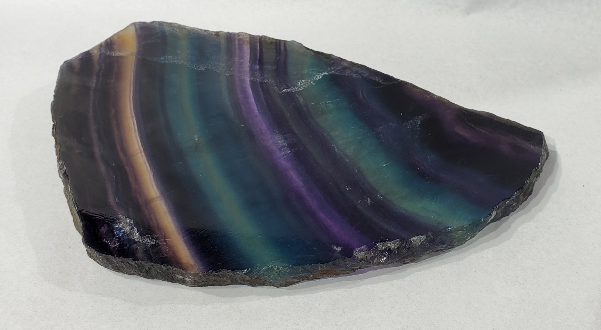 Rainbow Fluorite Slab, China