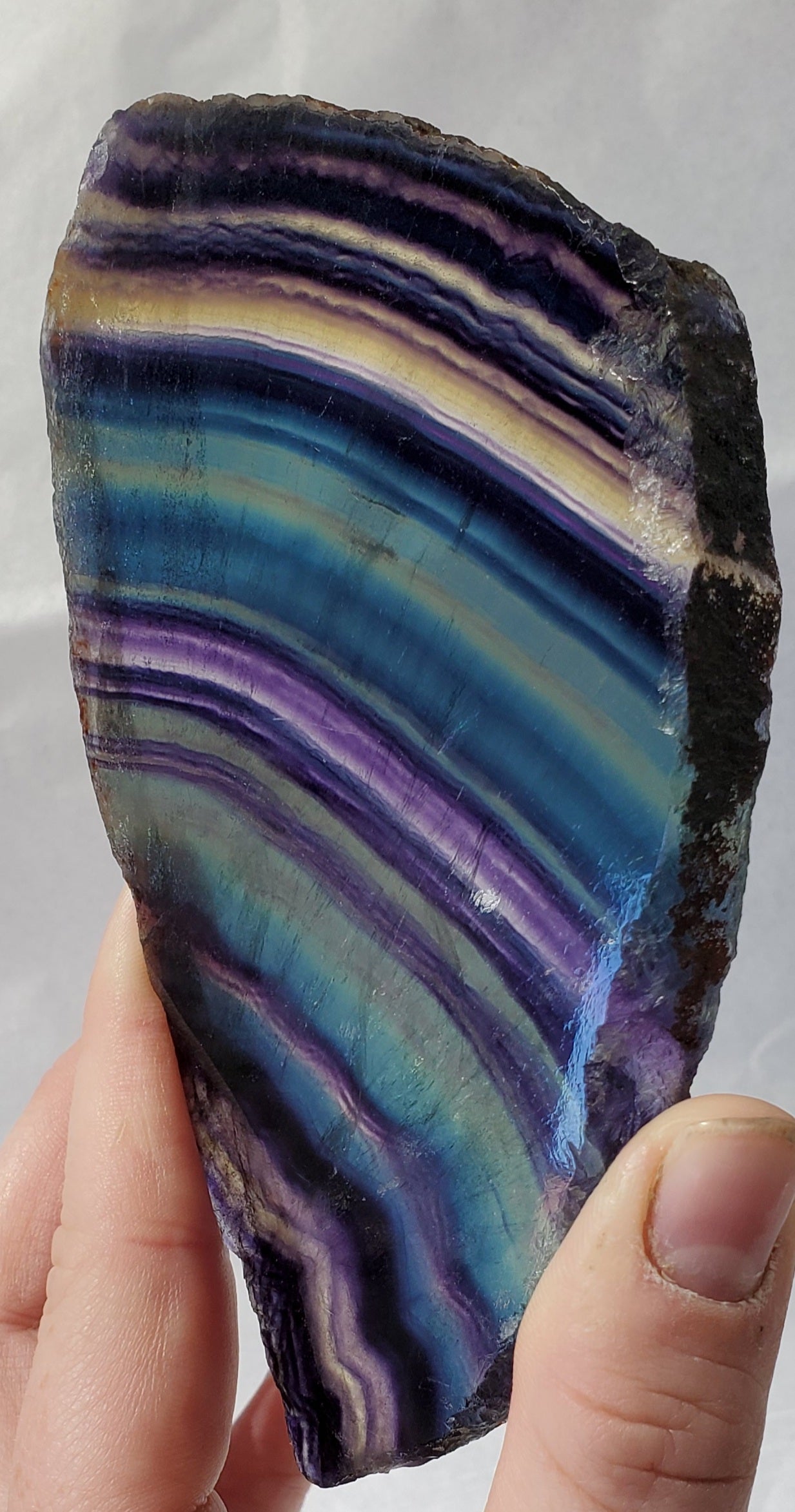 Rainbow Fluorite Slab, China