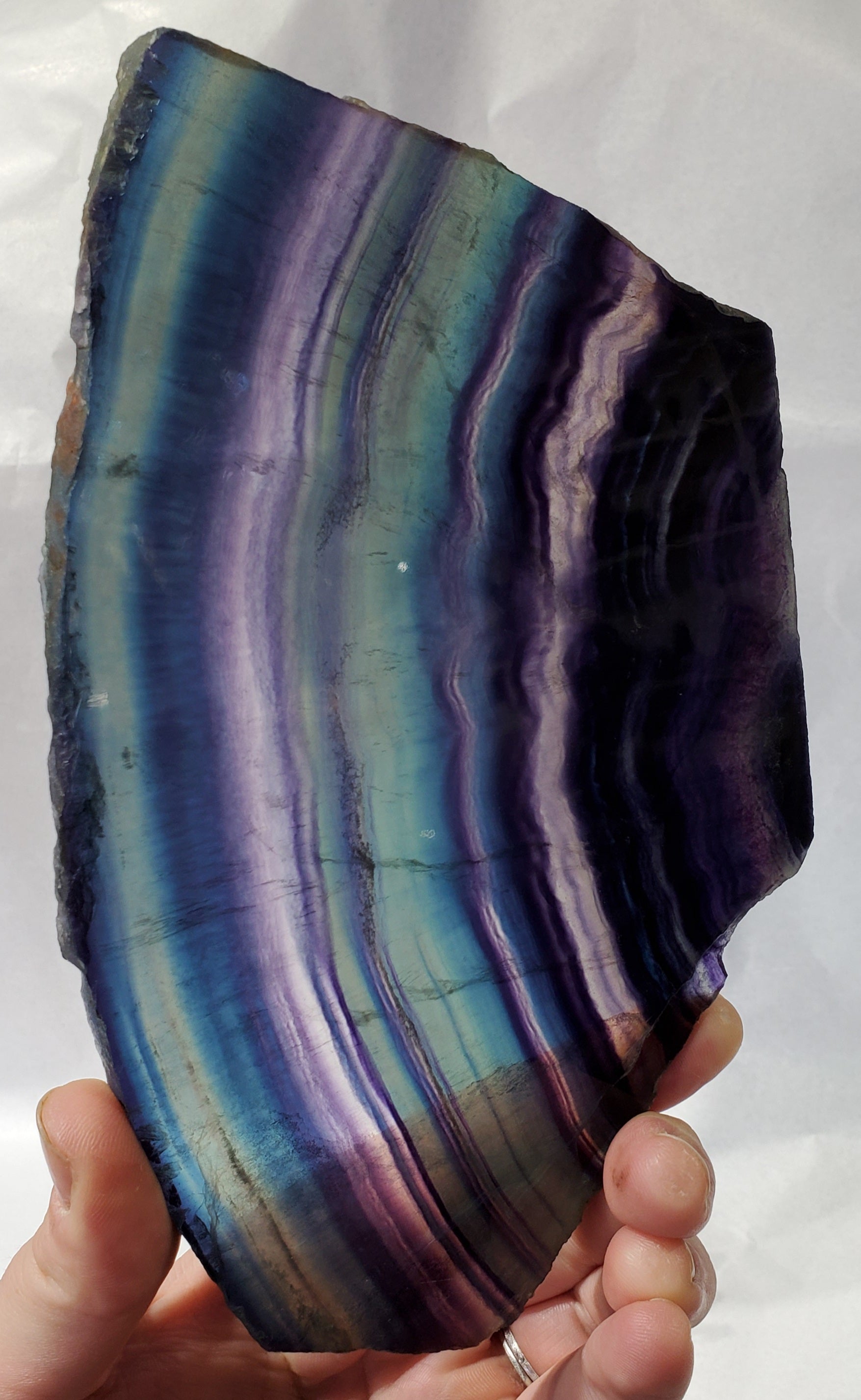 Rainbow Fluorite Slab, China