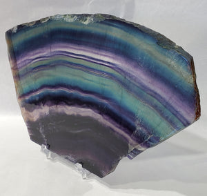 Rainbow Fluorite Slab, China