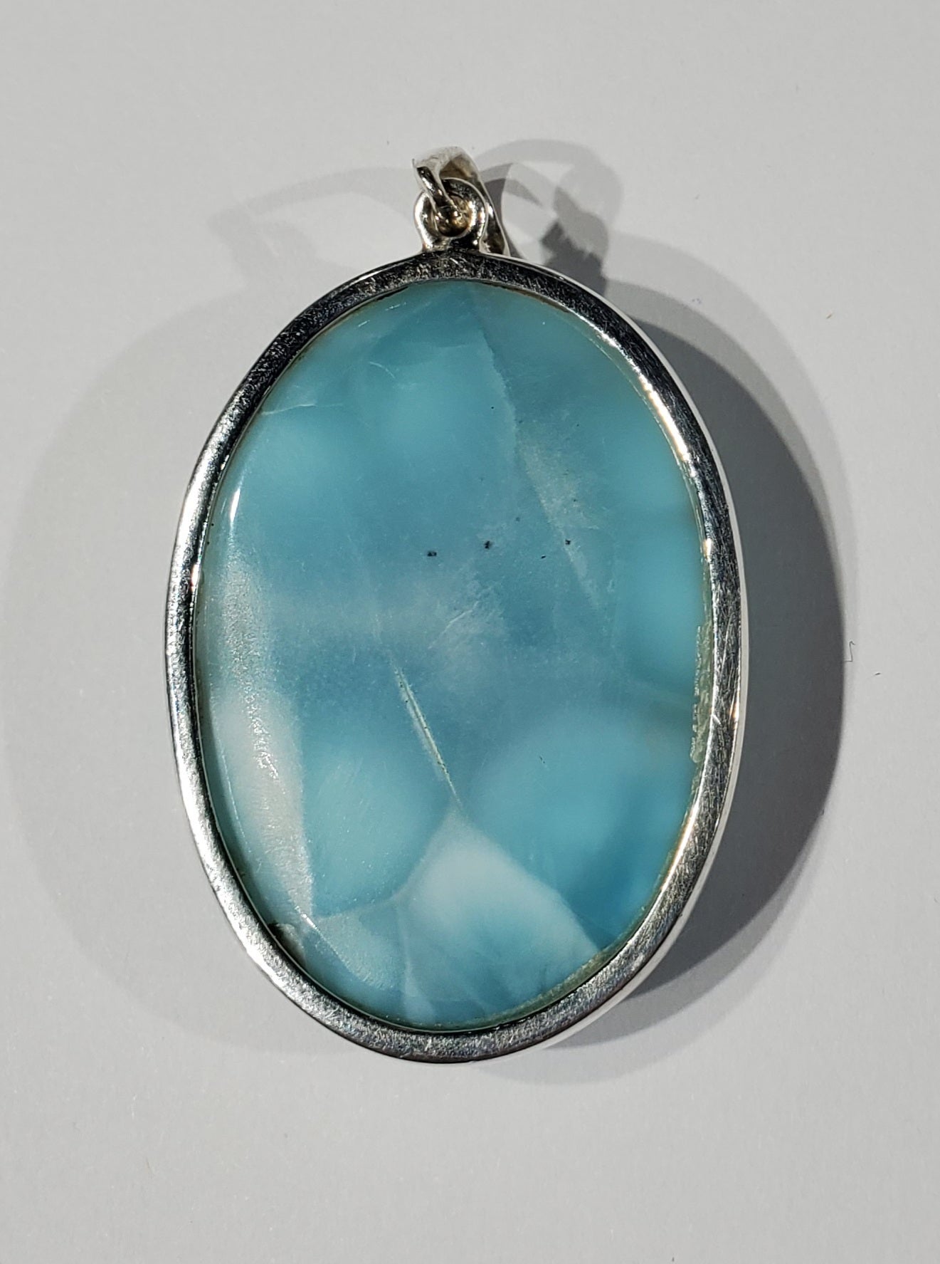 Larimar Pendant in Sterling Silver
