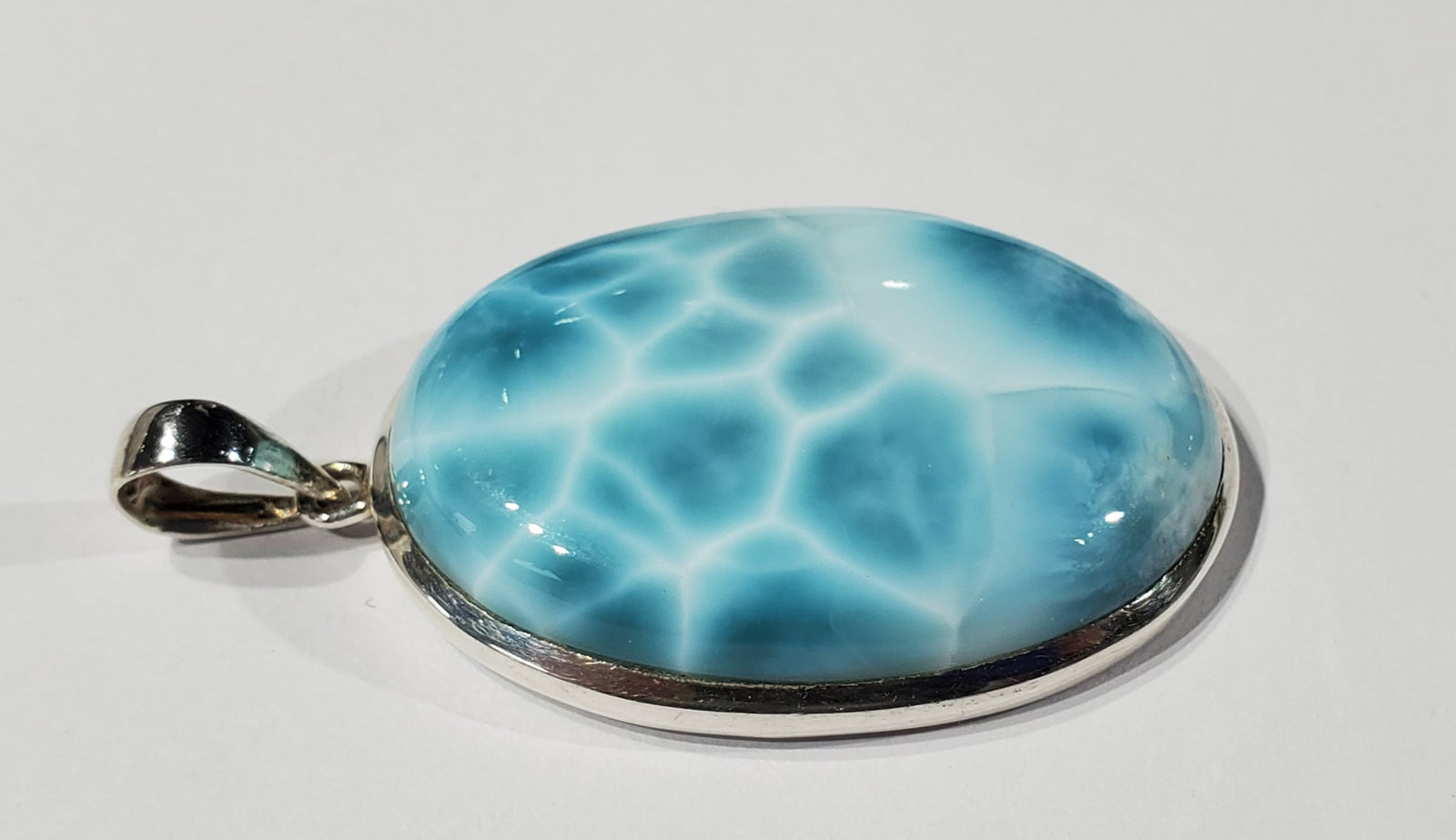 Larimar Pendant in Sterling Silver