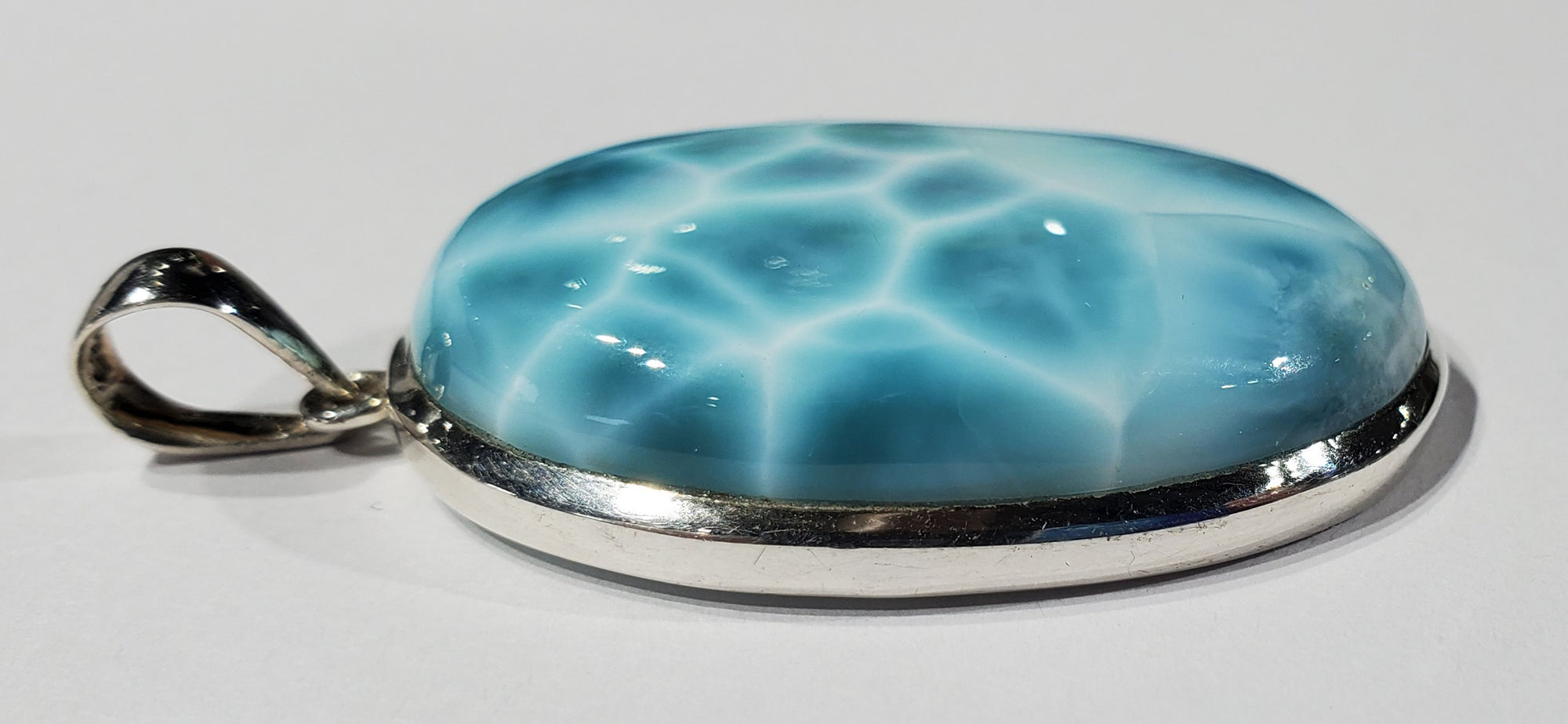 Larimar Pendant in Sterling Silver