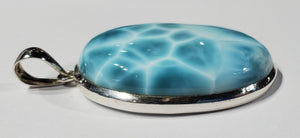 Larimar Pendant in Sterling Silver