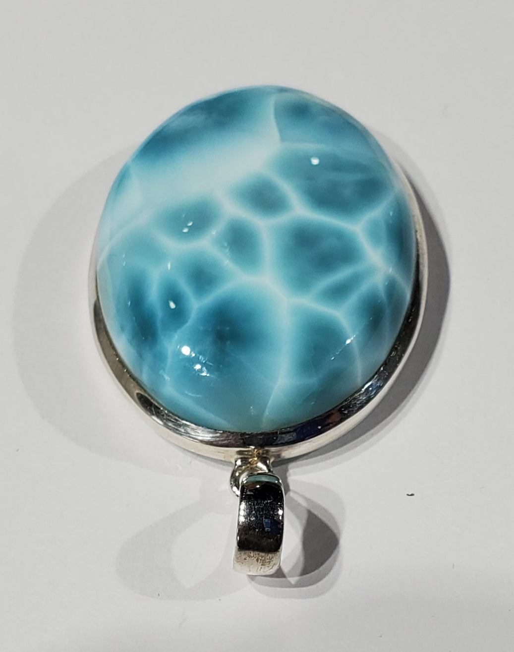 Larimar Pendant in Sterling Silver