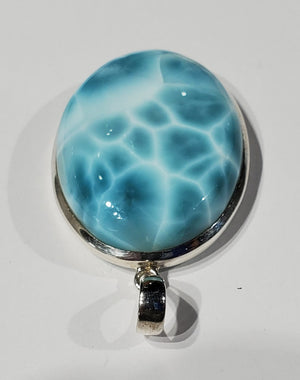 Larimar Pendant in Sterling Silver