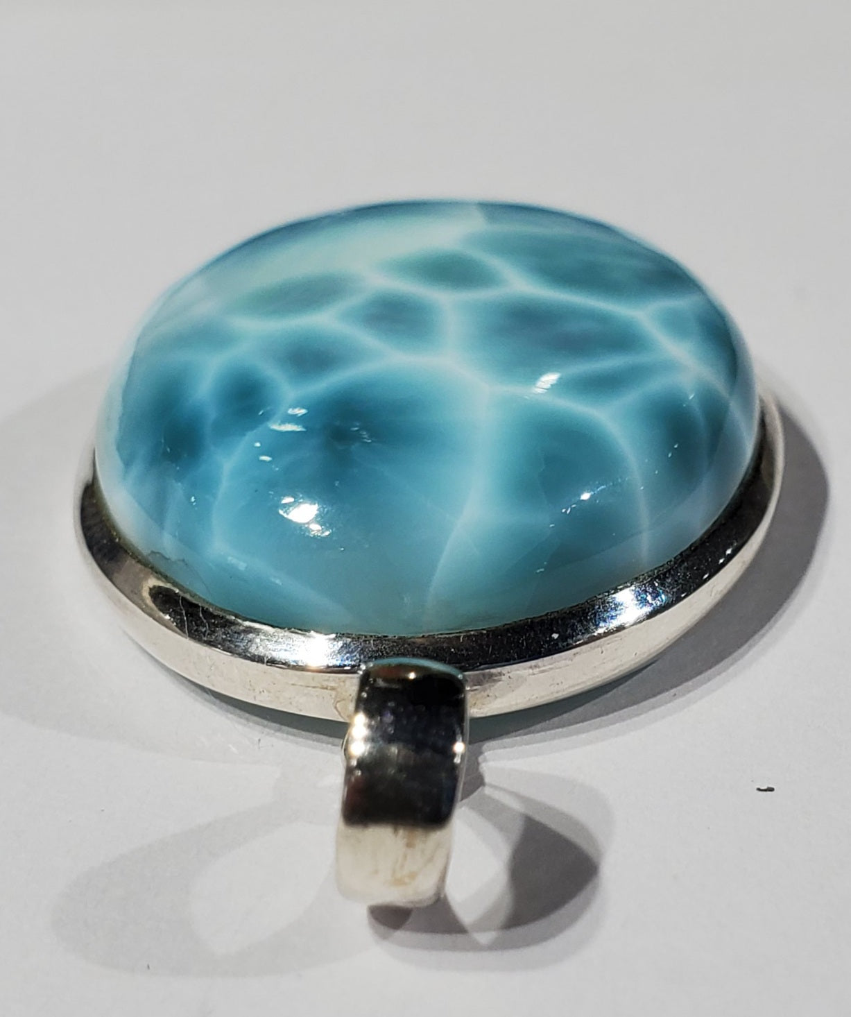 Larimar Pendant in Sterling Silver