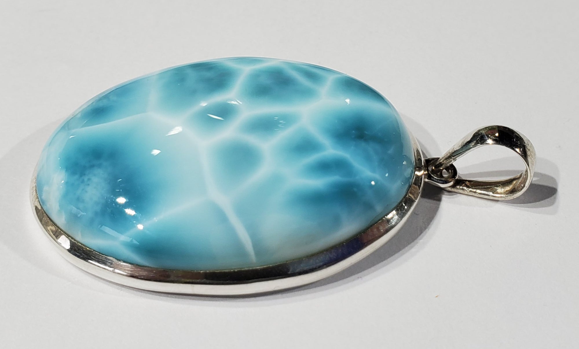 Larimar Pendant in Sterling Silver
