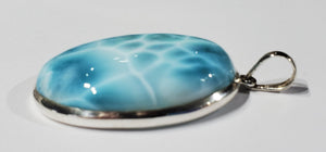 Larimar Pendant in Sterling Silver