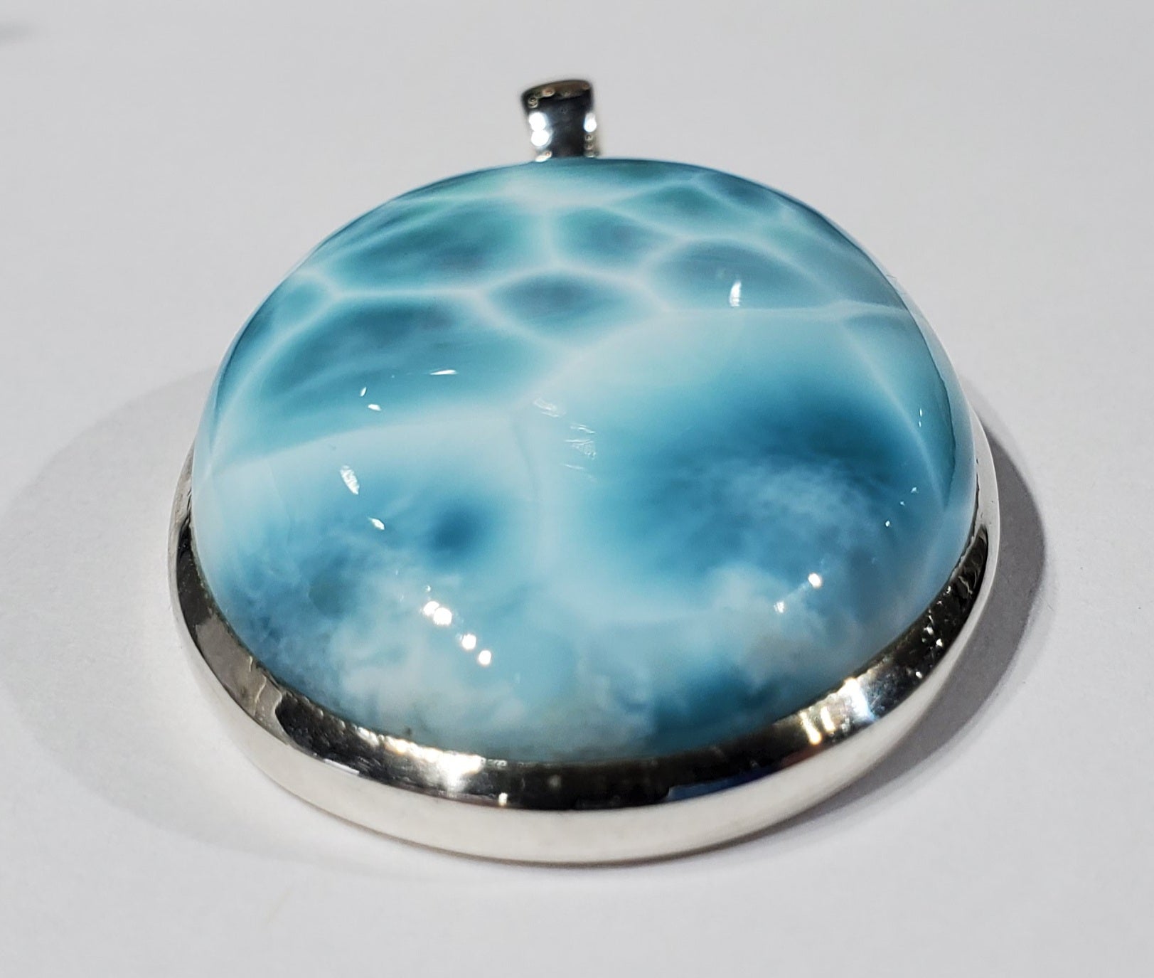 Larimar Pendant in Sterling Silver