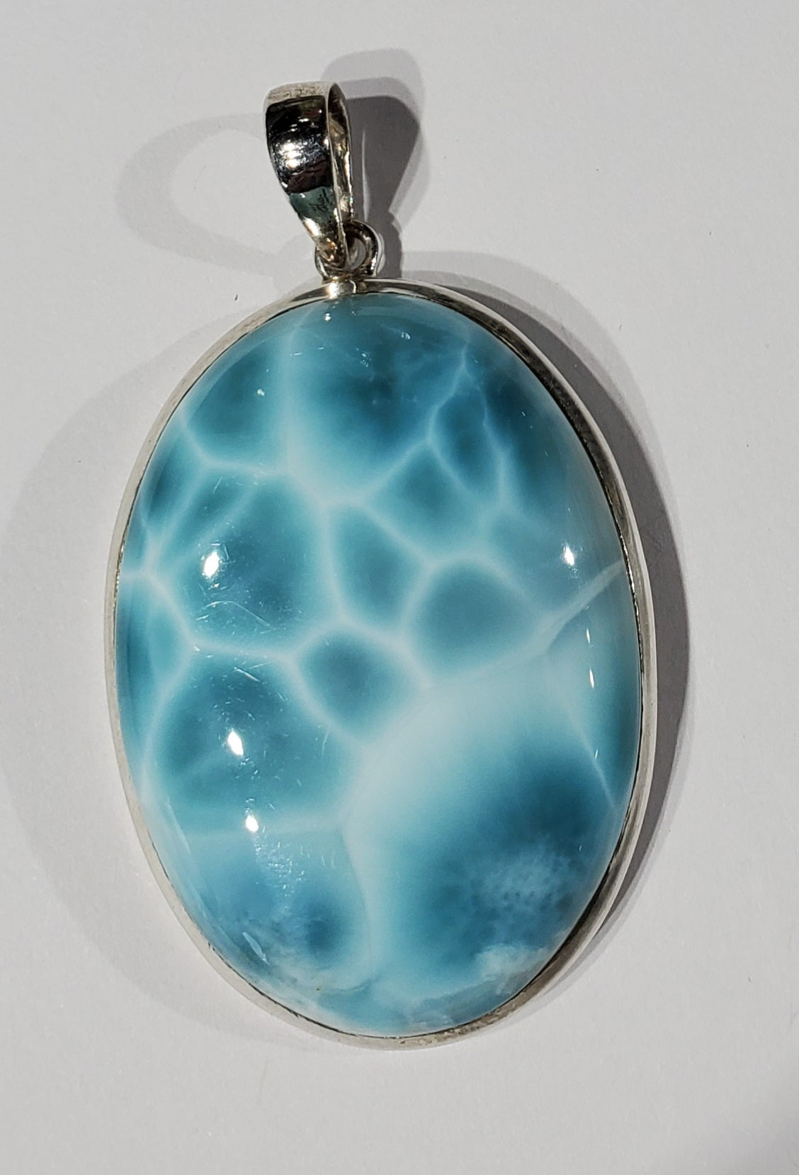 Larimar Pendant in Sterling Silver