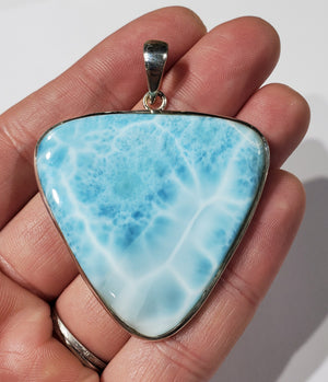 Larimar Pendant in Sterling Silver