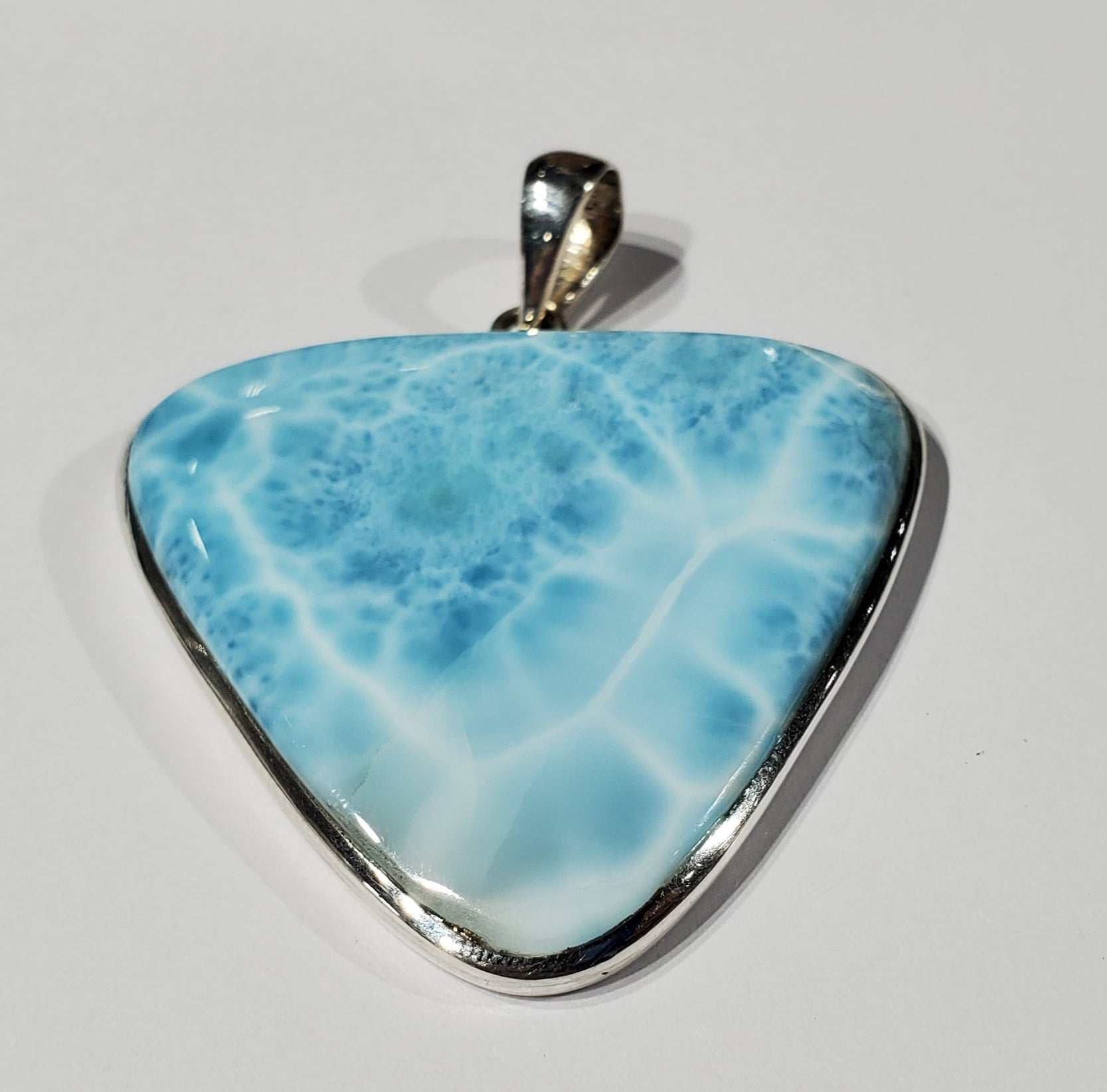 Larimar Pendant in Sterling Silver