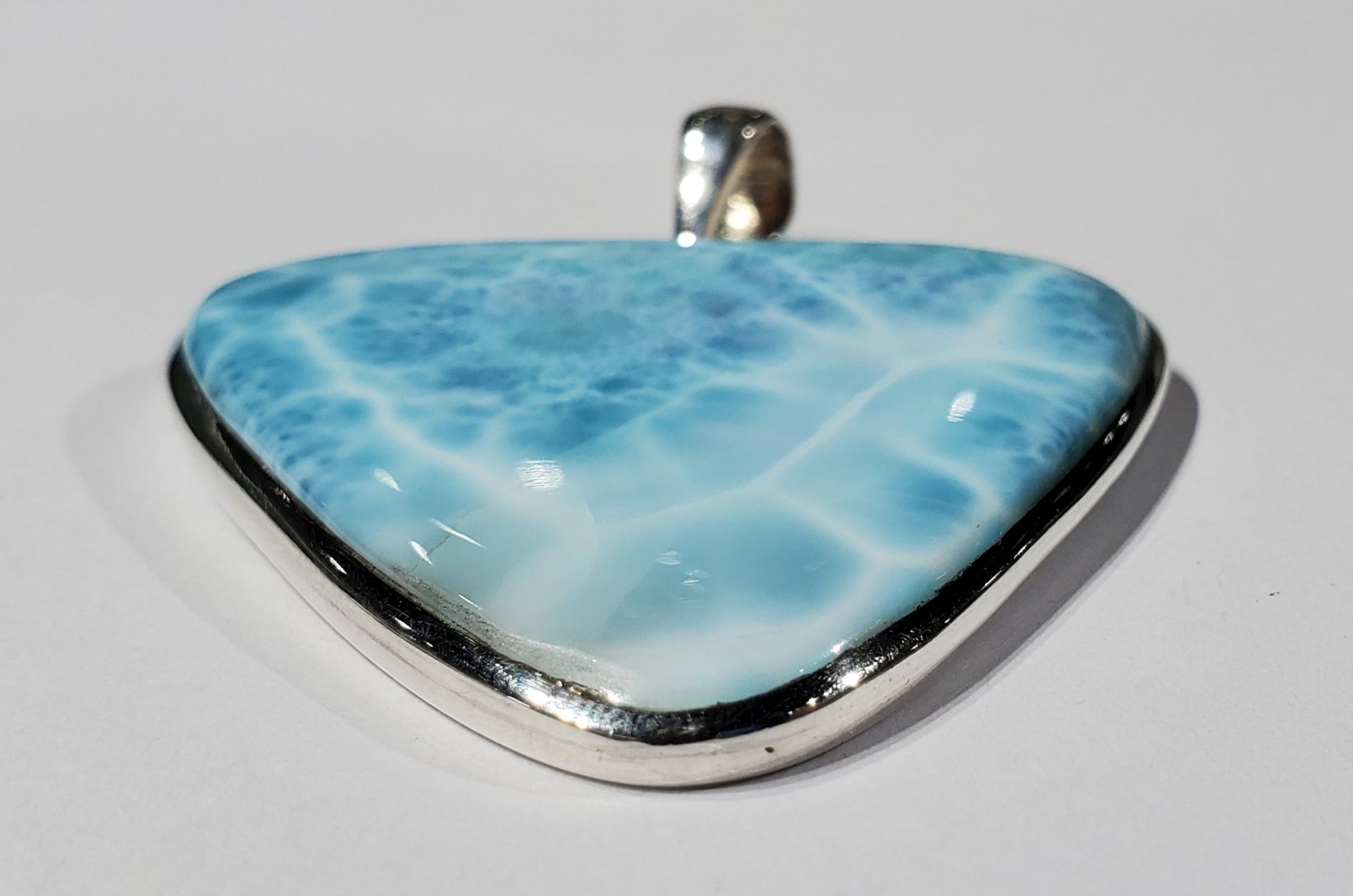 Larimar Pendant in Sterling Silver