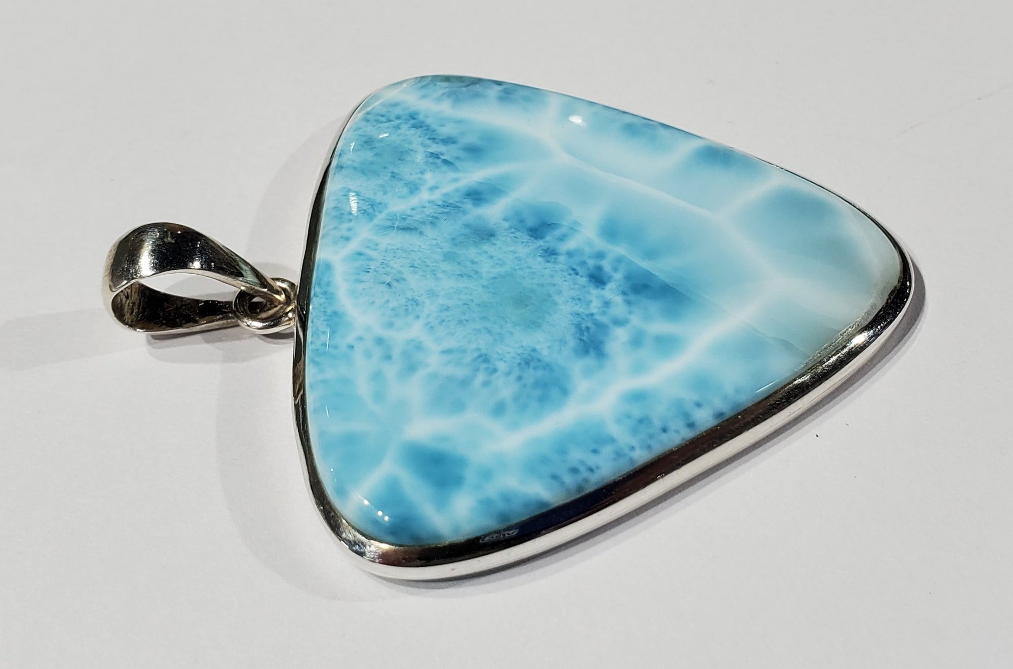 Larimar Pendant in Sterling Silver