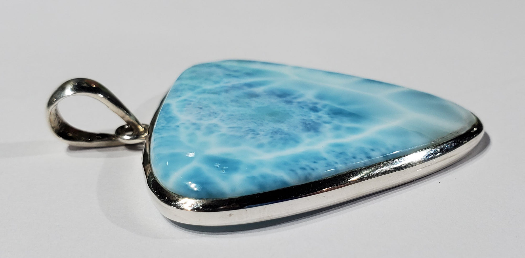 Larimar Pendant in Sterling Silver