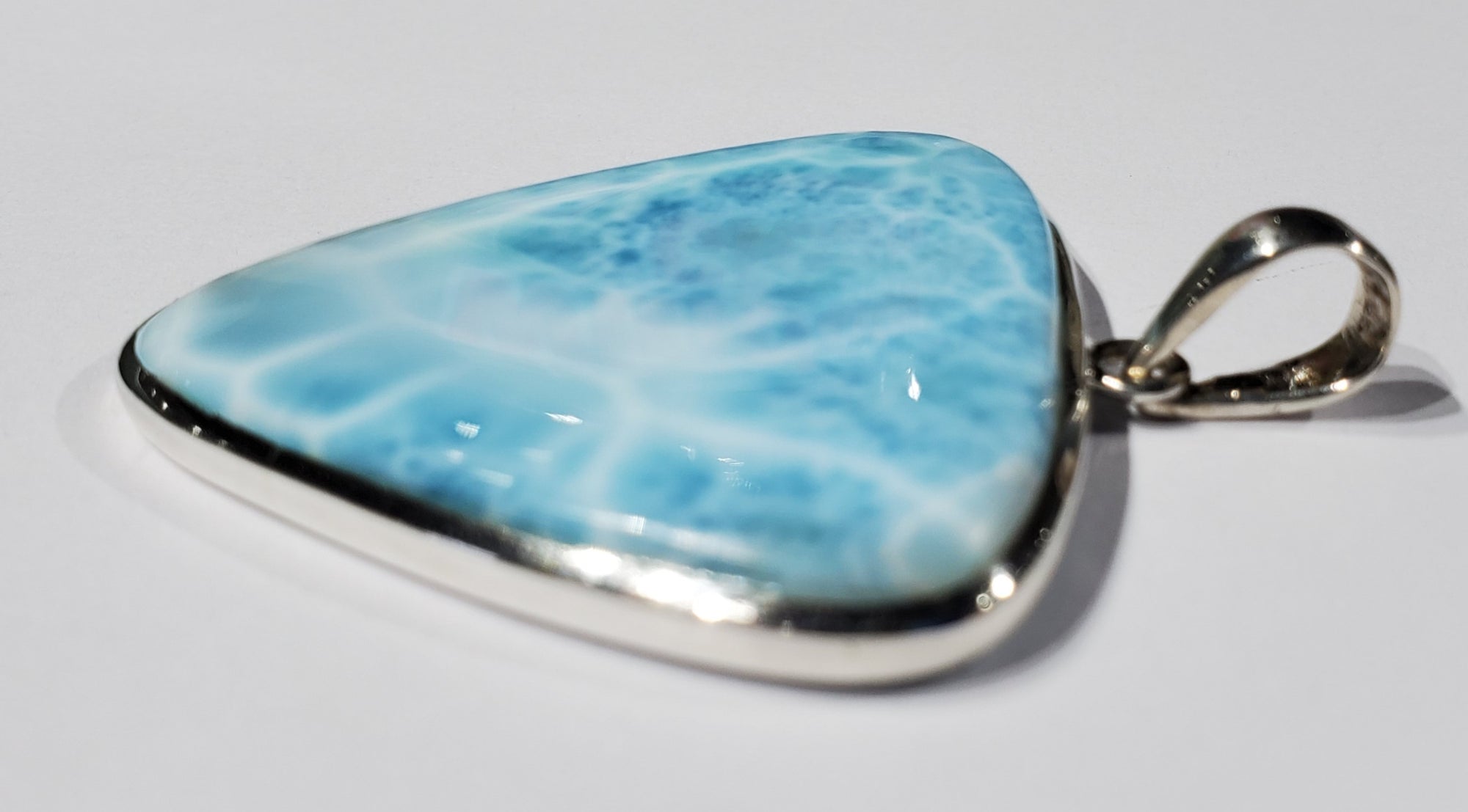 Larimar Pendant in Sterling Silver