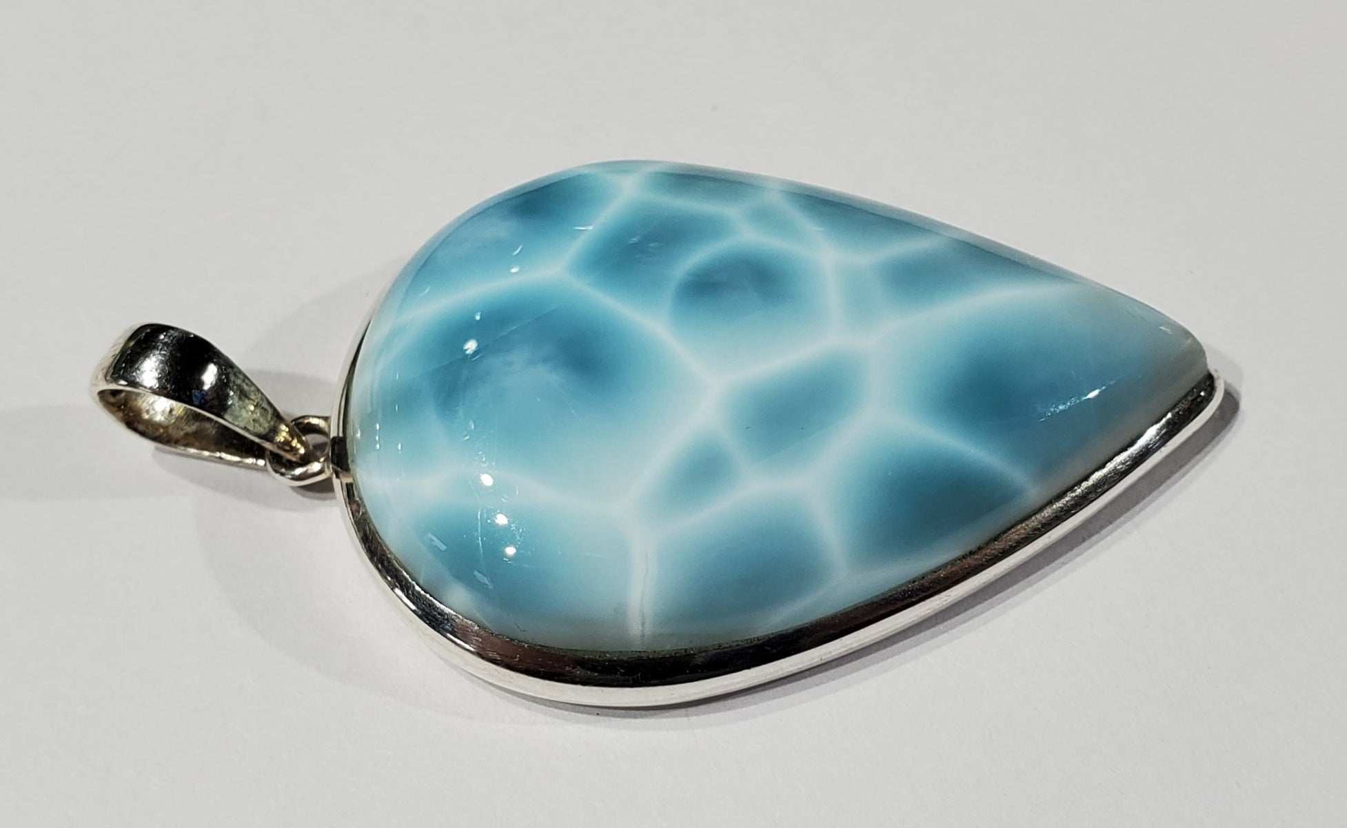 Larimar Pendant in Sterling Silver