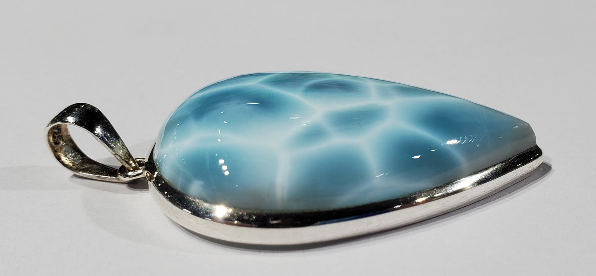 Larimar Pendant in Sterling Silver