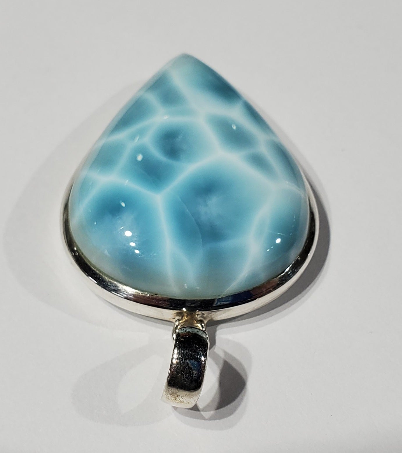 Larimar Pendant in Sterling Silver