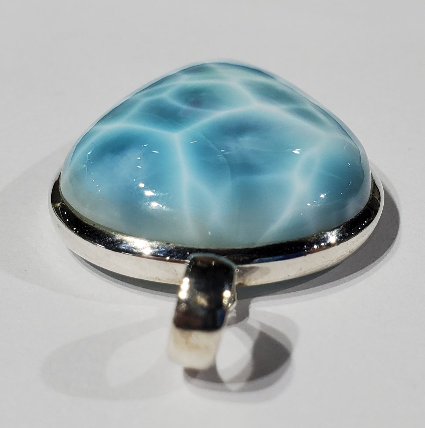 Larimar Pendant in Sterling Silver