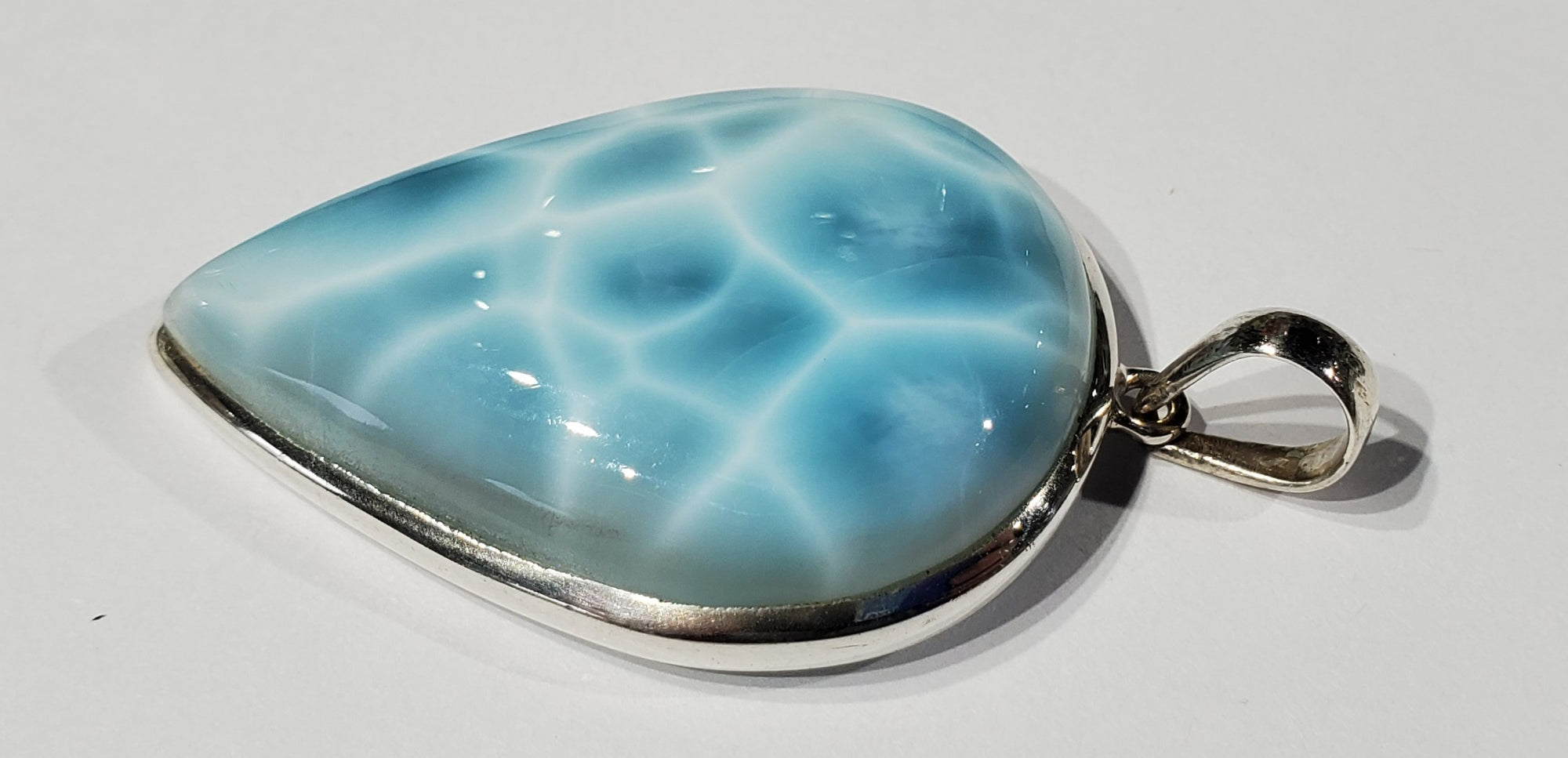 Larimar Pendant in Sterling Silver