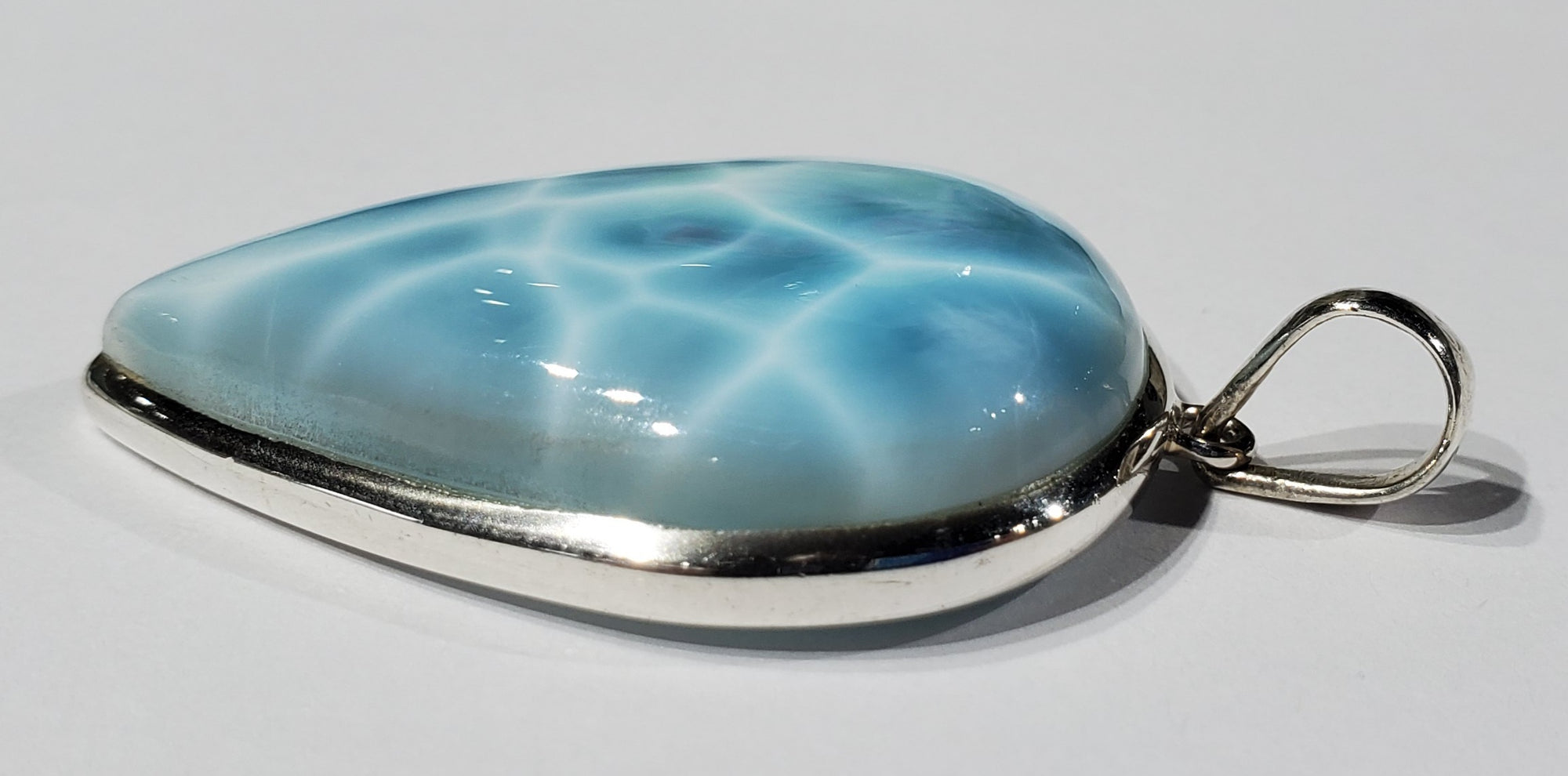 Larimar Pendant in Sterling Silver