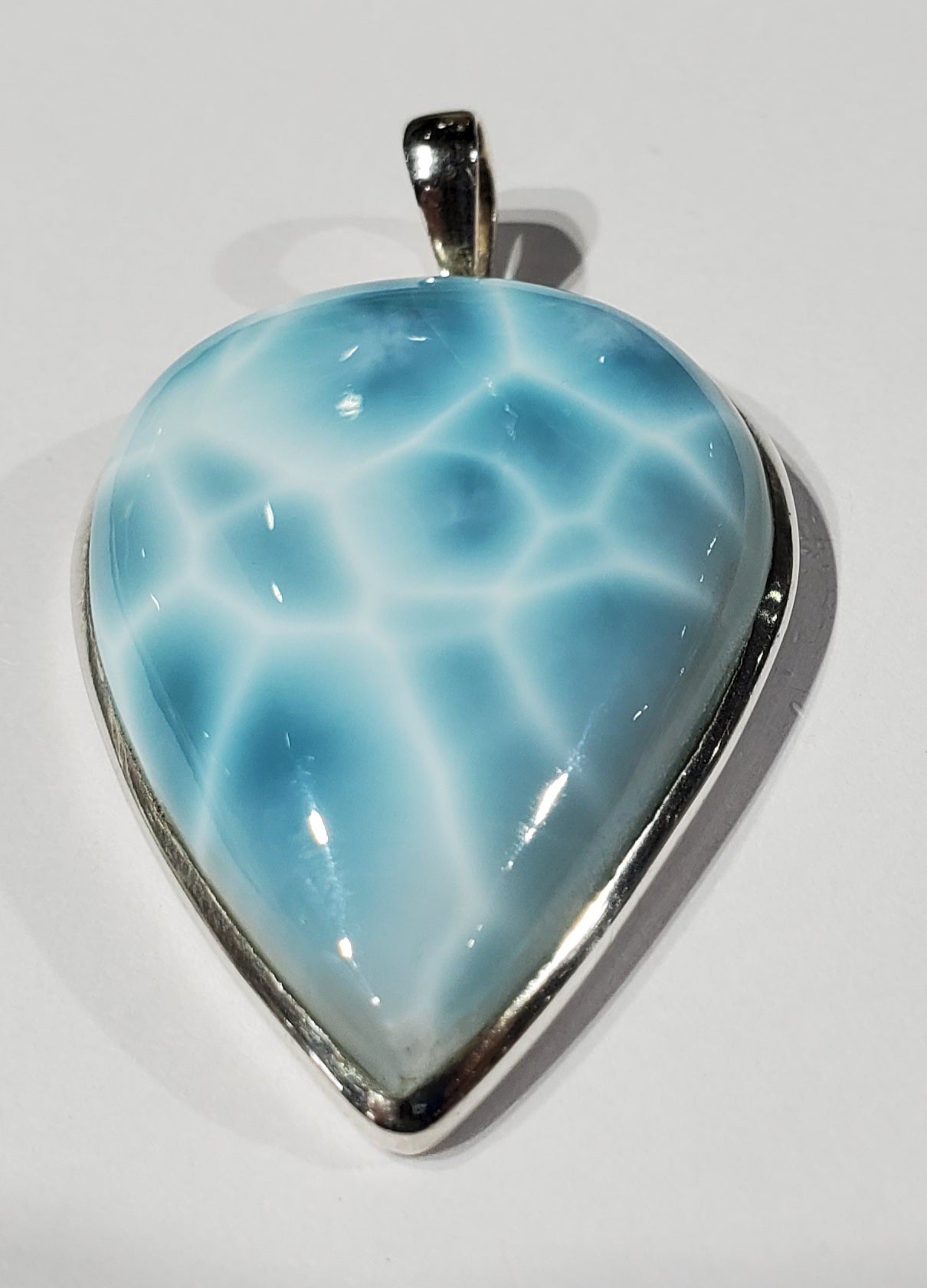 Larimar Pendant in Sterling Silver