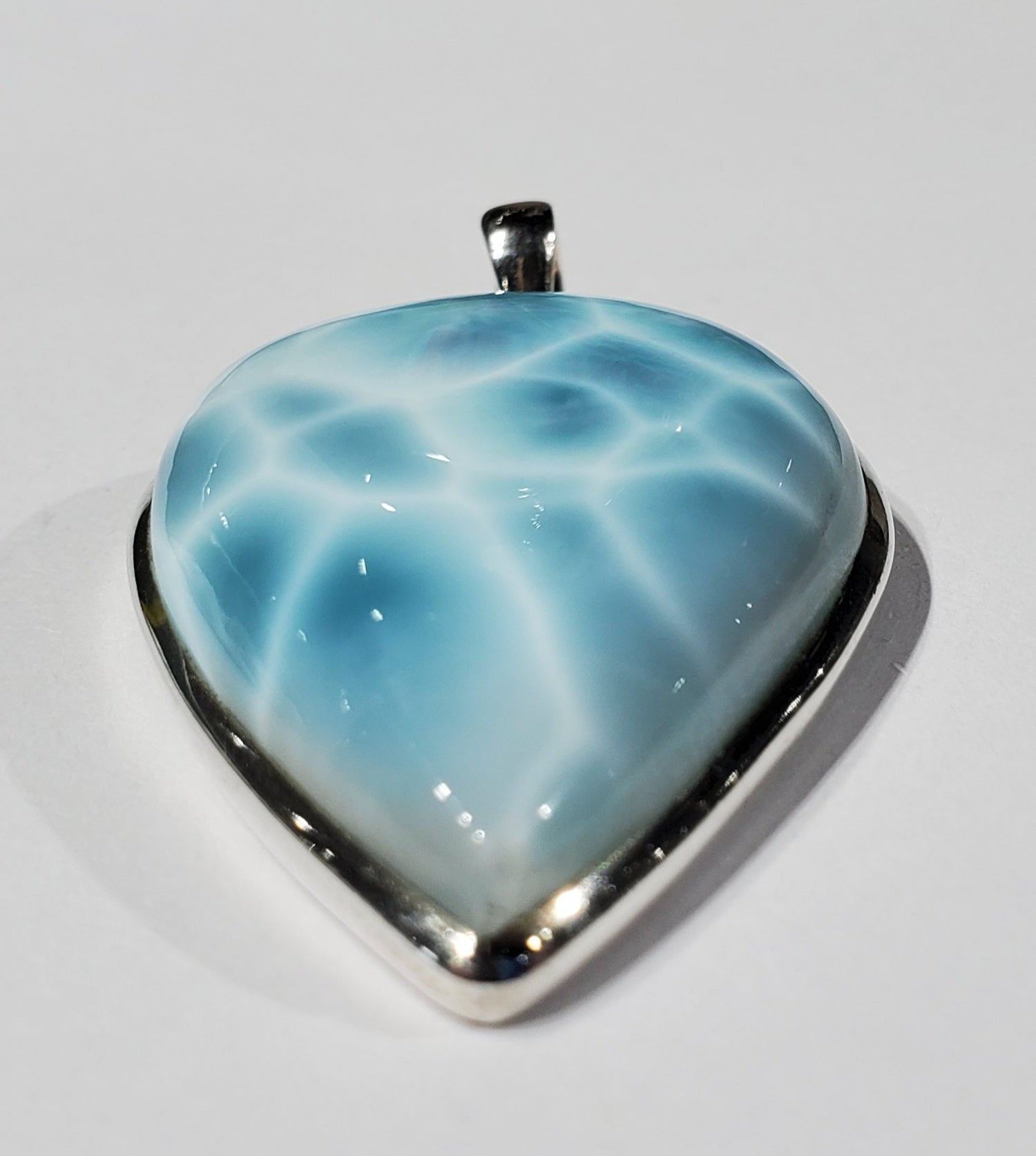 Larimar Pendant in Sterling Silver
