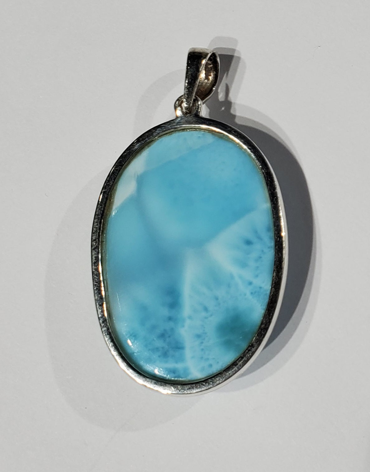 Larimar Pendant in Sterling Silver