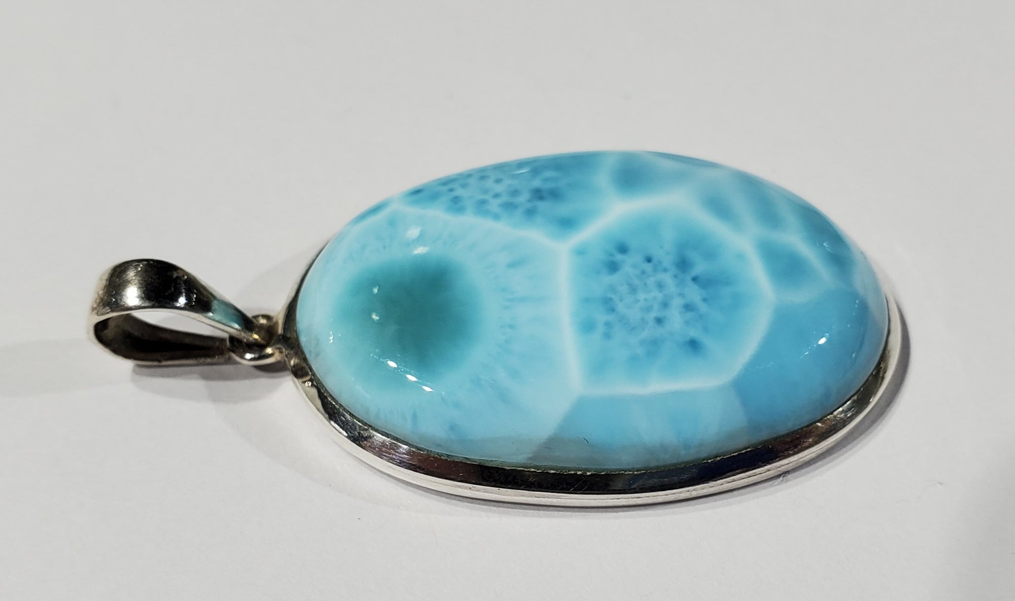 Larimar Pendant in Sterling Silver