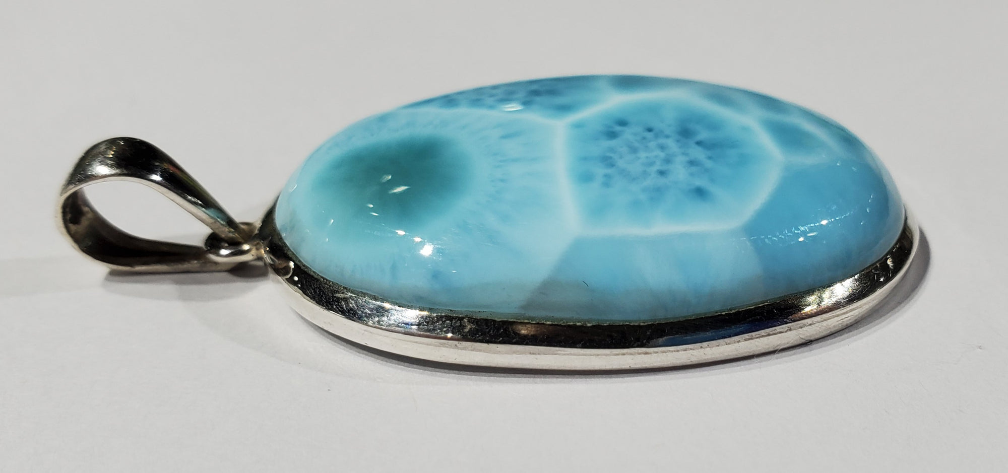 Larimar Pendant in Sterling Silver