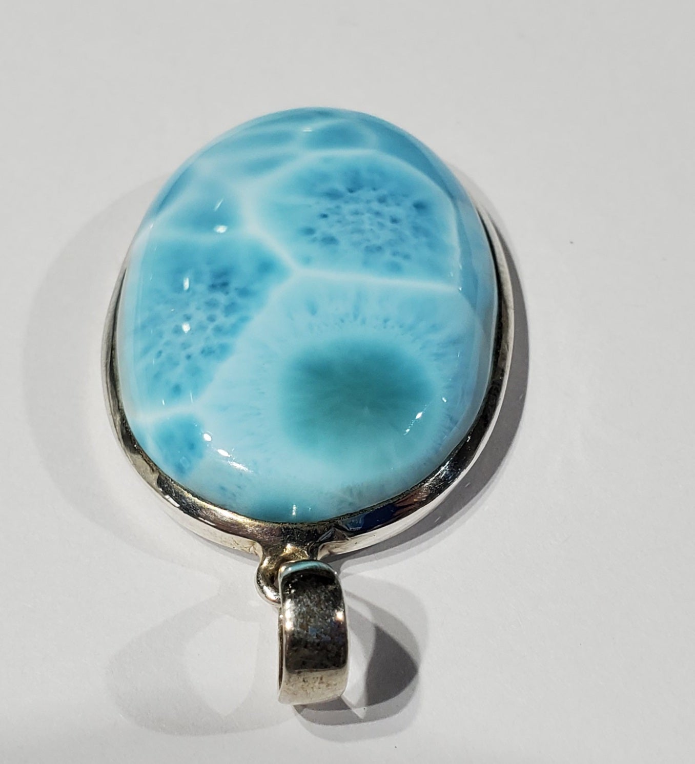 Larimar Pendant in Sterling Silver