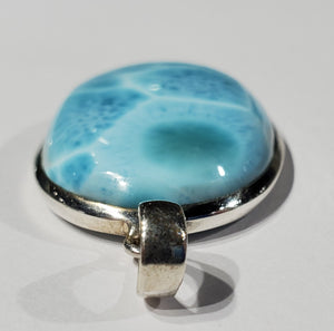 Larimar Pendant in Sterling Silver