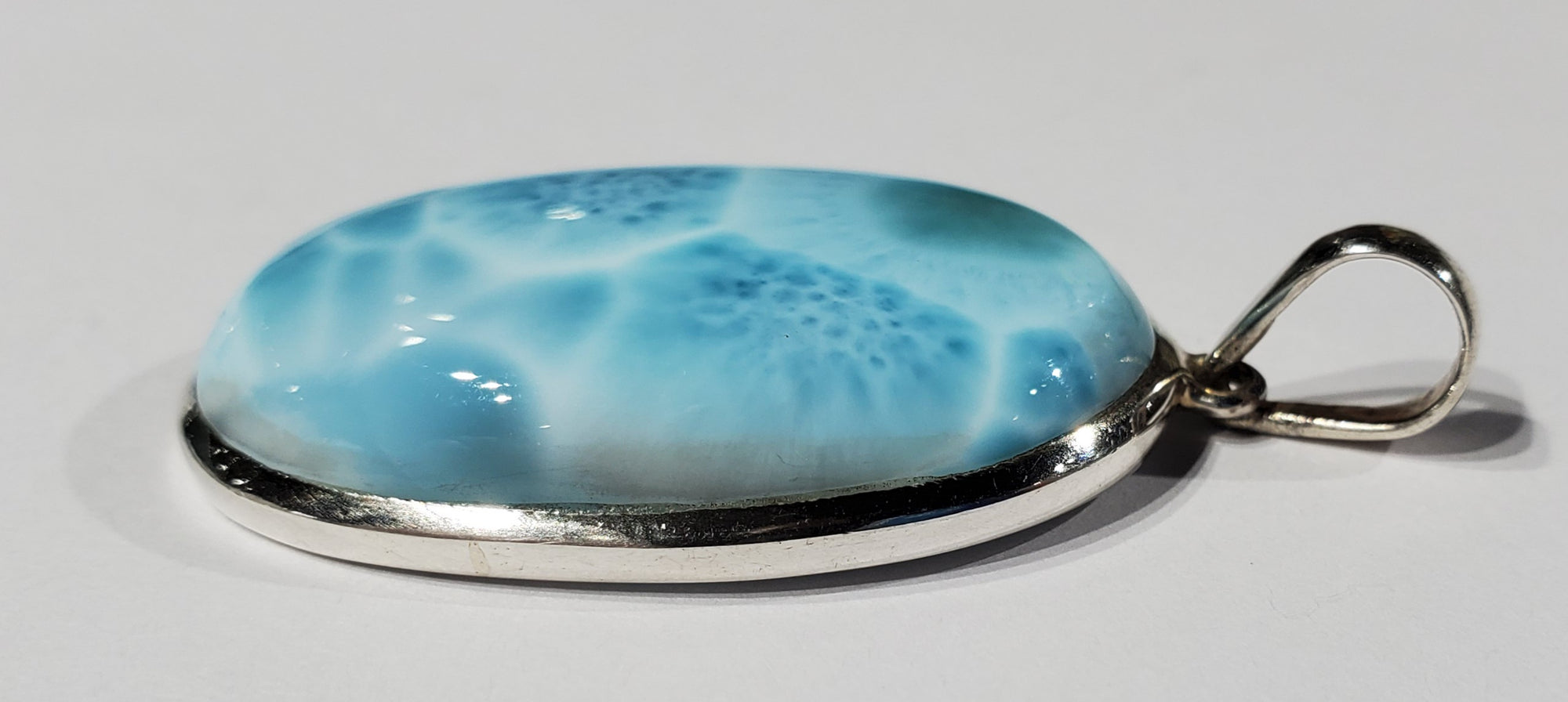 Larimar Pendant in Sterling Silver